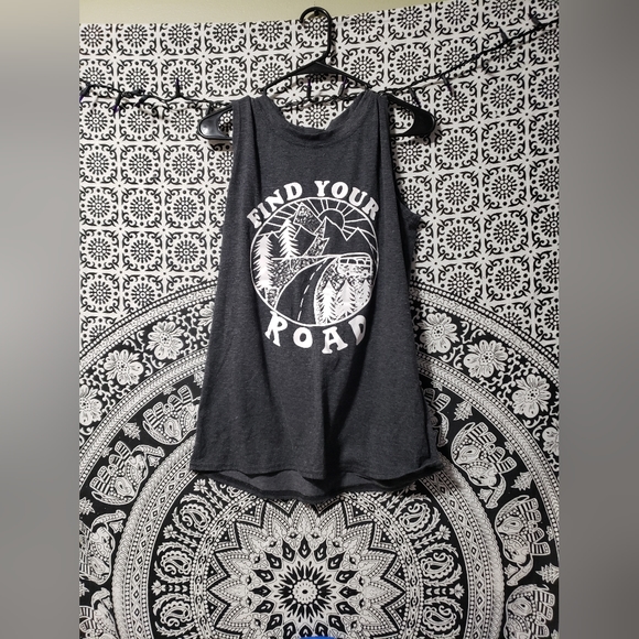 Tops - Aesthetic camping road trip tank top